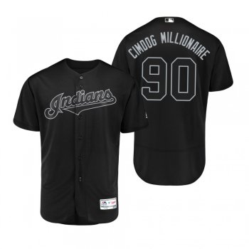 Cleveland Indians Adam Cimber Cimdog Millionaire Black 2019 Players' Weekend Authentic Jersey