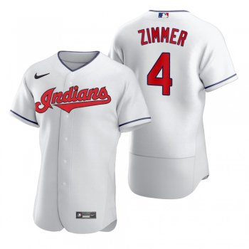 Cleveland Indians Bradley Zimmer Nike White 2020 Authentic Jersey