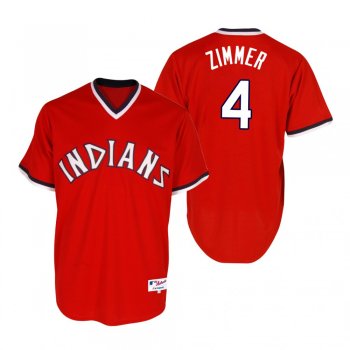 Bradley Zimmer Cleveland Indians Red Turn Back the Clock Jersey