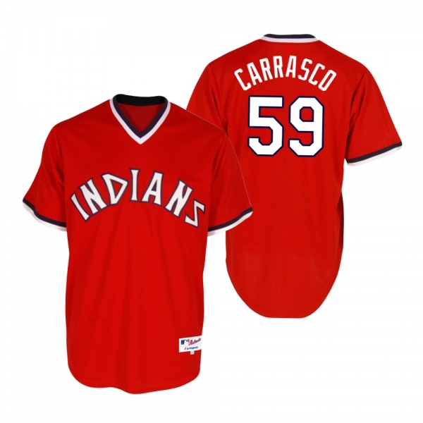 Carlos Carrasco Cleveland Indians Red Turn Back the Clock Jersey