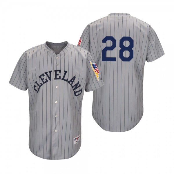 Corey Kluber Cleveland Indians Gray 1917 Turn Back the Clock Jersey