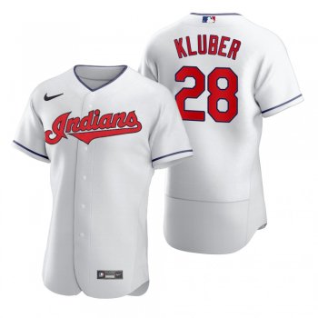 Cleveland Indians Corey Kluber Nike White 2020 Authentic Jersey