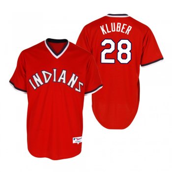 Corey Kluber Cleveland Indians Red Turn Back the Clock Jersey