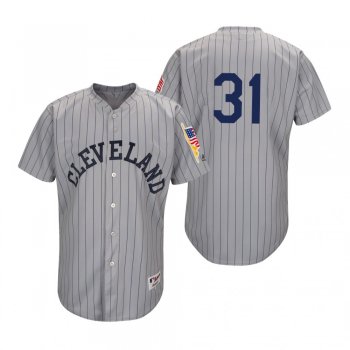 Danny Salazar Cleveland Indians Gray 1917 Turn Back the Clock Jersey