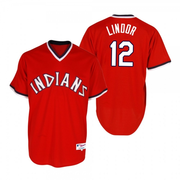 Francisco Lindor Cleveland Indians Red Turn Back the Clock Jersey