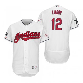 Francisco Lindor Cleveland Indians White Flex Base 2019 MLB All-Star Game Jersey