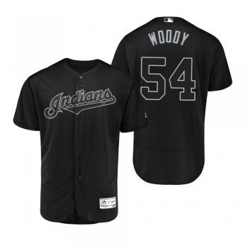 Cleveland Indians Hunter Wood Woody Black 2019 Players' Weekend Authentic Jersey