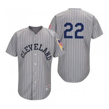 Jason Kipnis Cleveland Indians Gray 1917 Turn Back the Clock Jersey