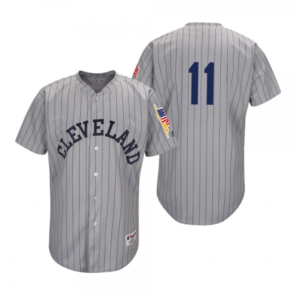 Jose Ramirez Cleveland Indians Gray 1917 Turn Back the Clock Jersey