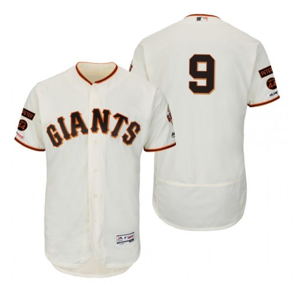 Giants Brandon Belt Ivory Peter & Stretch 44 Patches Flex Base Jersey