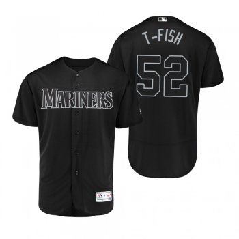 Seattle Mariners Anthony Bass T-Fish Black 2019 Players' Weekend Authentic Jersey