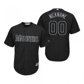 Seattle Mariners Custom Black 2019 Players' Weekend Nickname Replica Jersey