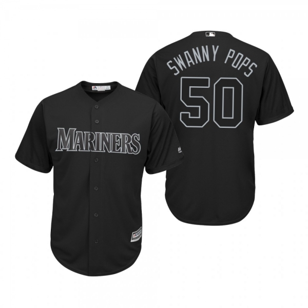 Seattle Mariners Erik Swanson Swanny Pops Black 2019 Players' Weekend Replica Jersey