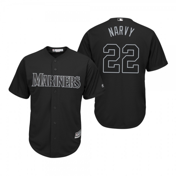 Seattle Mariners Omar Narvaez Narvy Black 2019 Players' Weekend Replica Jersey