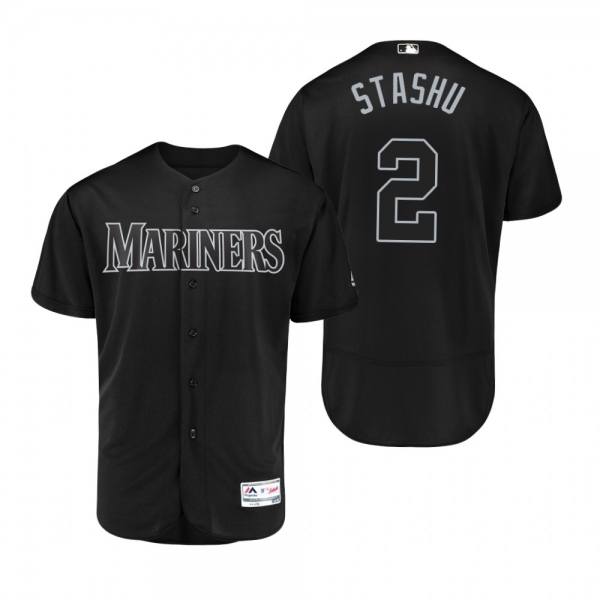 Seattle Mariners Tom Murphy Stashu Black 2019 Players' Weekend Authentic Jersey