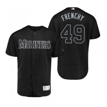 Seattle Mariners Wade LeBlanc Frenchy Black 2019 Players' Weekend Authentic Jersey