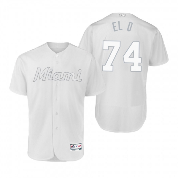 Marlins Jose Quijada El Q White 2019 Players' Weekend Authentic Jersey