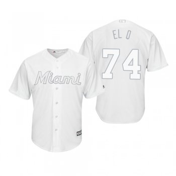 Miami Marlins Jose Quijada El Q White 2019 Players' Weekend Replica Jersey