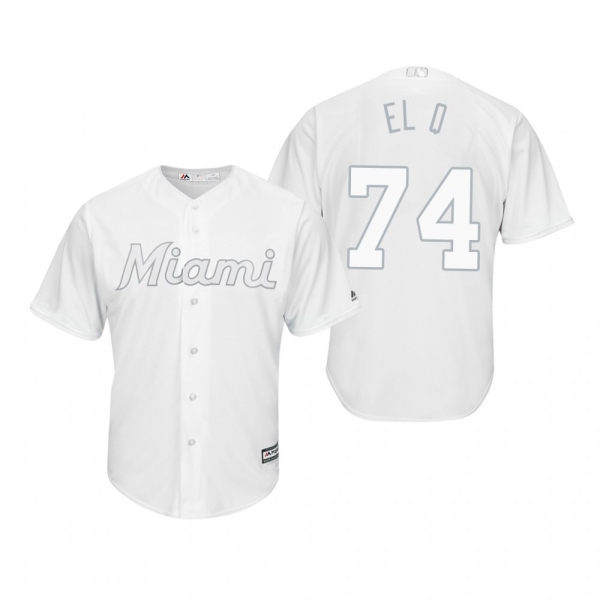 Miami Marlins Jose Quijada El Q White 2019 Players' Weekend Replica Jersey