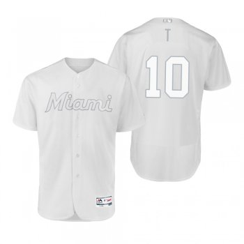 Marlins JT Riddle T White 2019 Players' Weekend Authentic Jersey