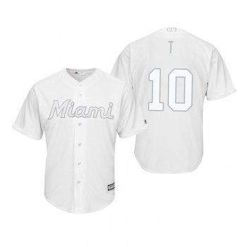 Miami Marlins JT Riddle T White 2019 Players' Weekend Replica Jersey