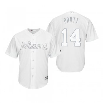 Miami Marlins Martin Prado Pratt White 2019 Players' Weekend Replica Jersey