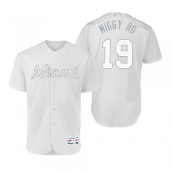 Marlins Miguel Rojas Miggy Ro White 2019 Players' Weekend Authentic Jersey