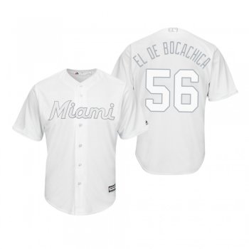 Miami Marlins Tayron Guerrero El De Bocachica White 2019 Players' Weekend Replica Jersey