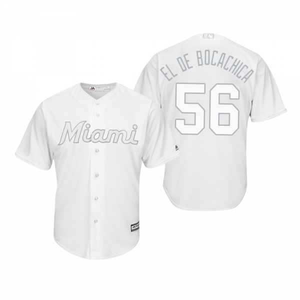 Miami Marlins Tayron Guerrero El De Bocachica White 2019 Players' Weekend Replica Jersey