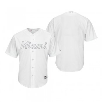 Miami Marlins White 2019 Players' Weekend Majestic Team Jersey