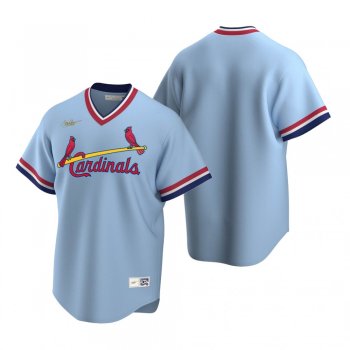 Men's St. Louis Cardinals Nike Light Blue Cooperstown Collection Road Jersey