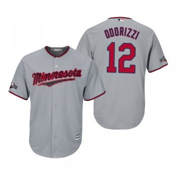 Men's Jake Odorizzi Minnesota Twins Gray 2019 Postseason Cool Base Jersey