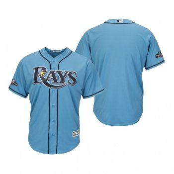 Men's Tampa Bay Rays Light Blue 2019 Postseason Cool Base Jersey