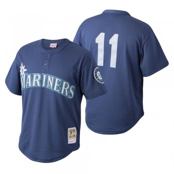 Edgar Martinez Seattle Mariners Navy Cooperstown Collection Mesh Batting Practice Jersey