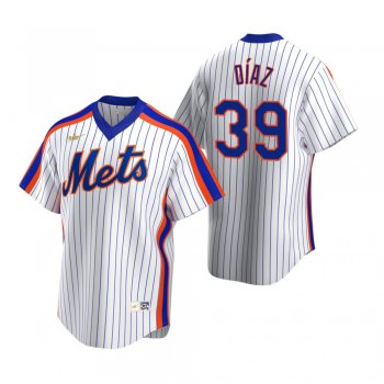 Men's New York Mets Edwin Diaz Nike White Cooperstown Collection Home Jersey