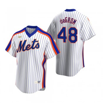 Men's New York Mets Jacob deGrom Nike White Cooperstown Collection Home Jersey