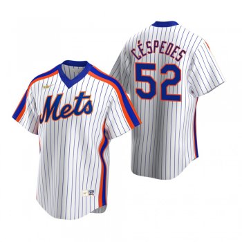 Men's New York Mets Yoenis Cespedes Nike White Cooperstown Collection Home Jersey