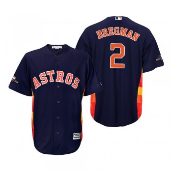 Men's Alex Bregman Houston Astros Navy 2019 Postseason Cool Base Jersey