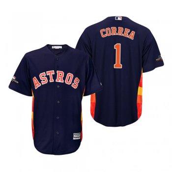 Men's Carlos Correa Houston Astros Navy 2019 Postseason Cool Base Jersey