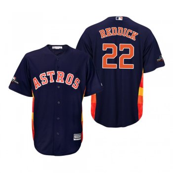 Men's Josh Reddick Houston Astros Navy 2019 Postseason Cool Base Jersey