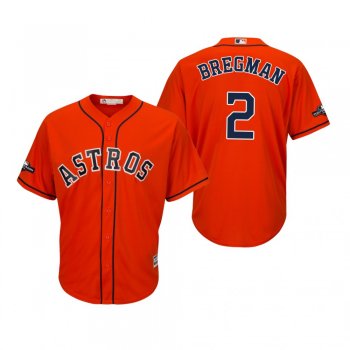 Men's Alex Bregman Houston Astros Orange 2019 Postseason Cool Base Jersey