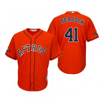 Men's Brad Peacock Houston Astros Orange 2019 Postseason Cool Base Jersey