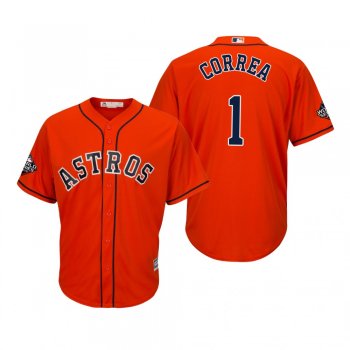 Men's Carlos Correa Houston Astros Orange 2019 World Series Cool Base Jersey