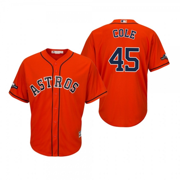 Men's Gerrit Cole Houston Astros Orange 2019 Postseason Cool Base Jersey