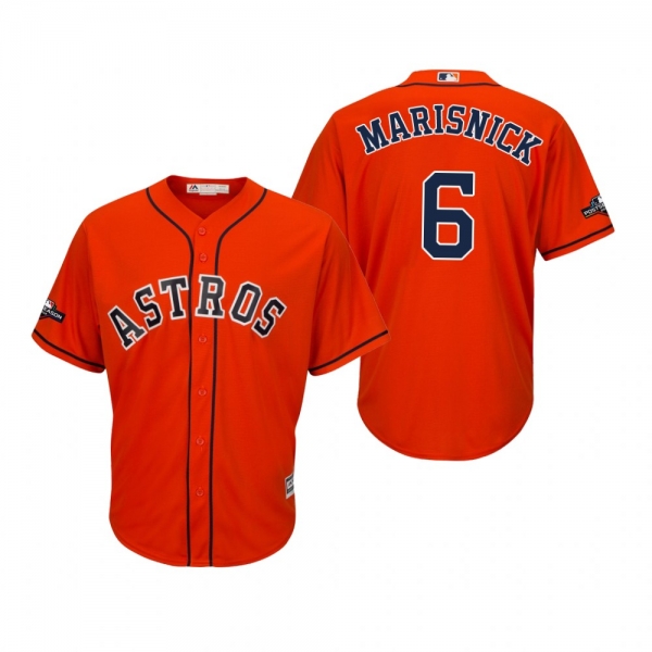 Men's Jake Marisnick Houston Astros Orange 2019 Postseason Cool Base Jersey