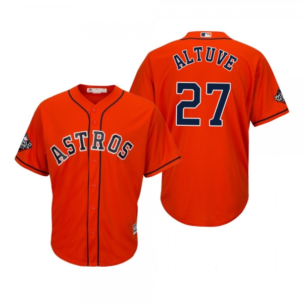 Men's Jose Altuve Houston Astros Orange 2019 World Series Cool Base Jersey