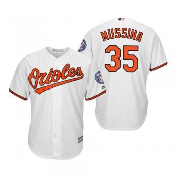 Mike Mussina Baltimore Orioles White 2019 Hall of Fame Induction Cool Base Jersey