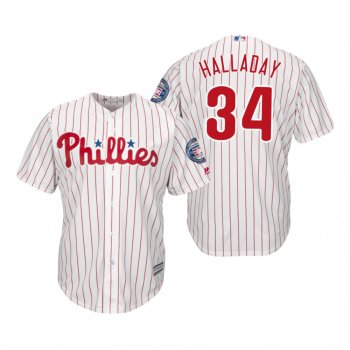 Roy Halladay Philadelphia Phillies White 2019 Hall of Fame Induction Cool Base Jersey