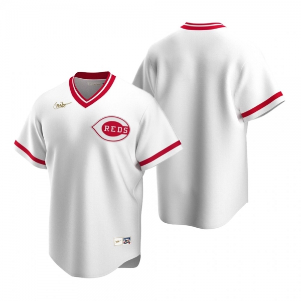 Men's Cincinnati Reds Nike White Cooperstown Collection Home Jersey