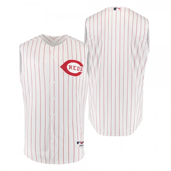 Cincinnati Reds White Red Throwback 1995 Flex Base Jersey